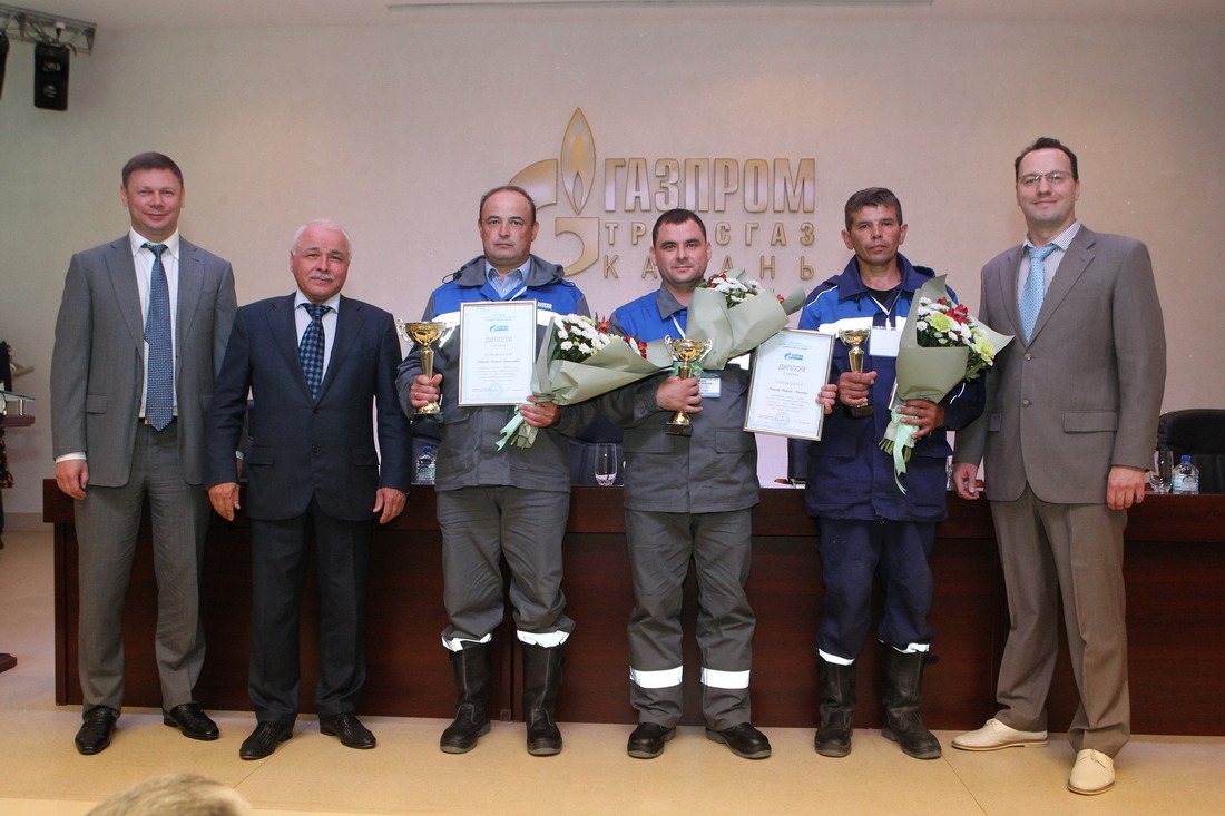 Победители смотра-конкурса профессионального мастерства на звание «Лучший линейный трубопроводчик» ООО «Газпром трансгаз Казань»